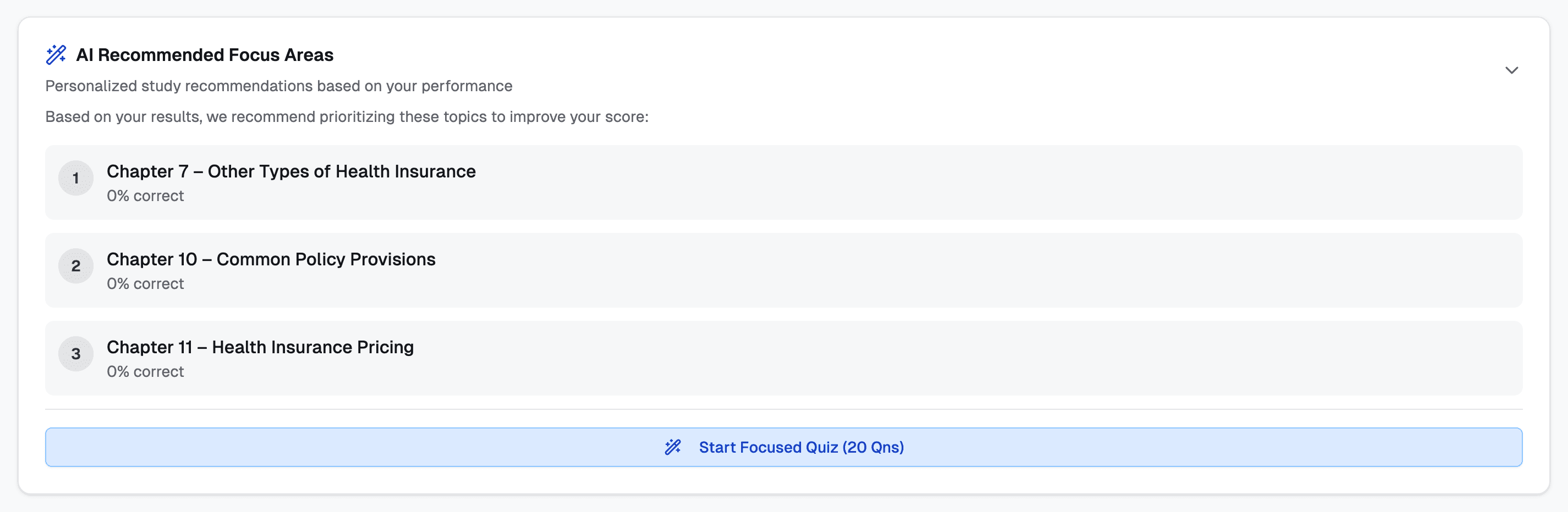 AI-powered recommendation engine screenshot