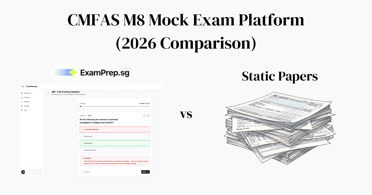 Best CMFAS M8 Mock Exams & Study Guides (2026 Comparison)