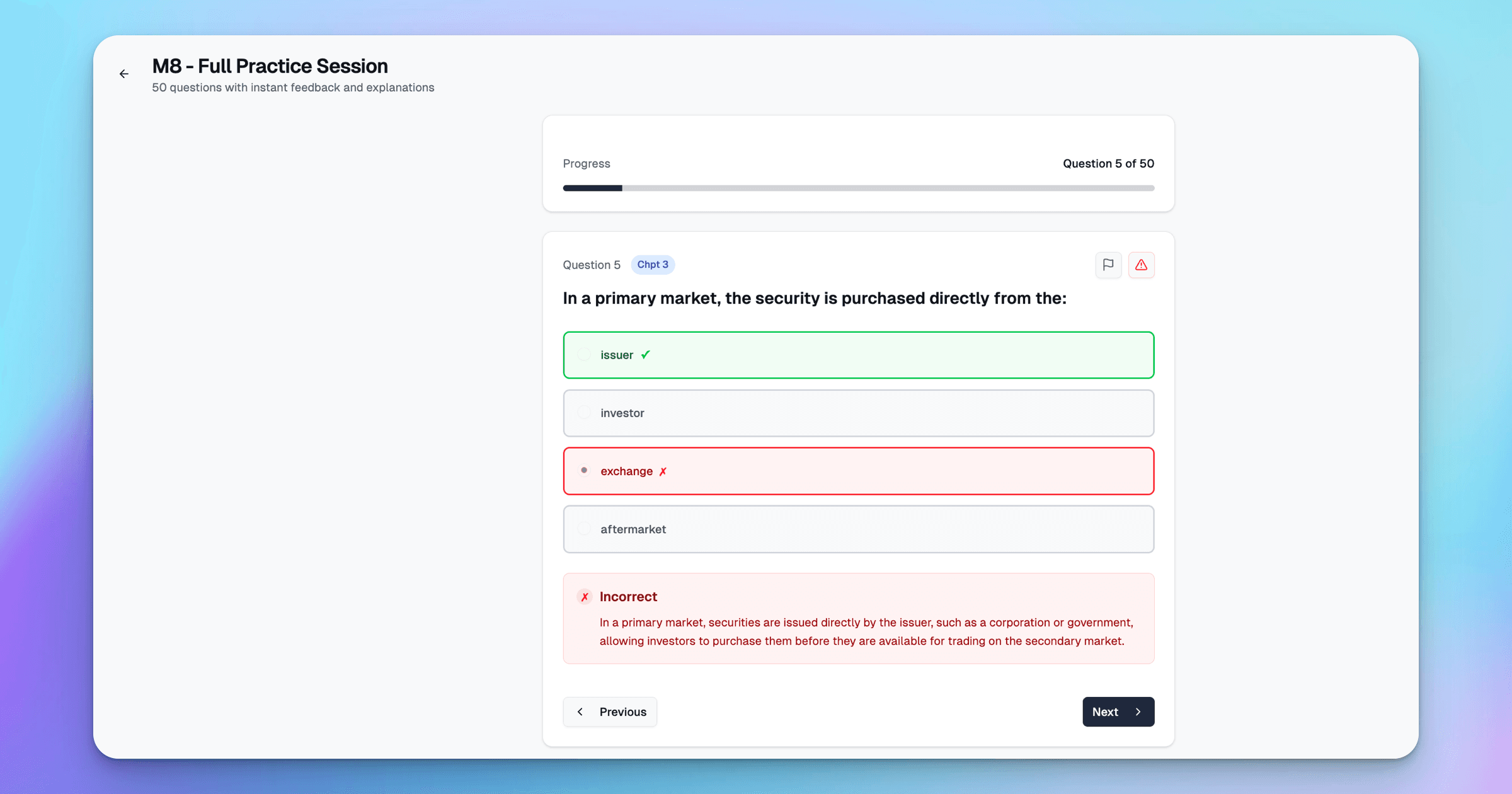 ExamPrep.sg M8 dashboard showing chapter analytics