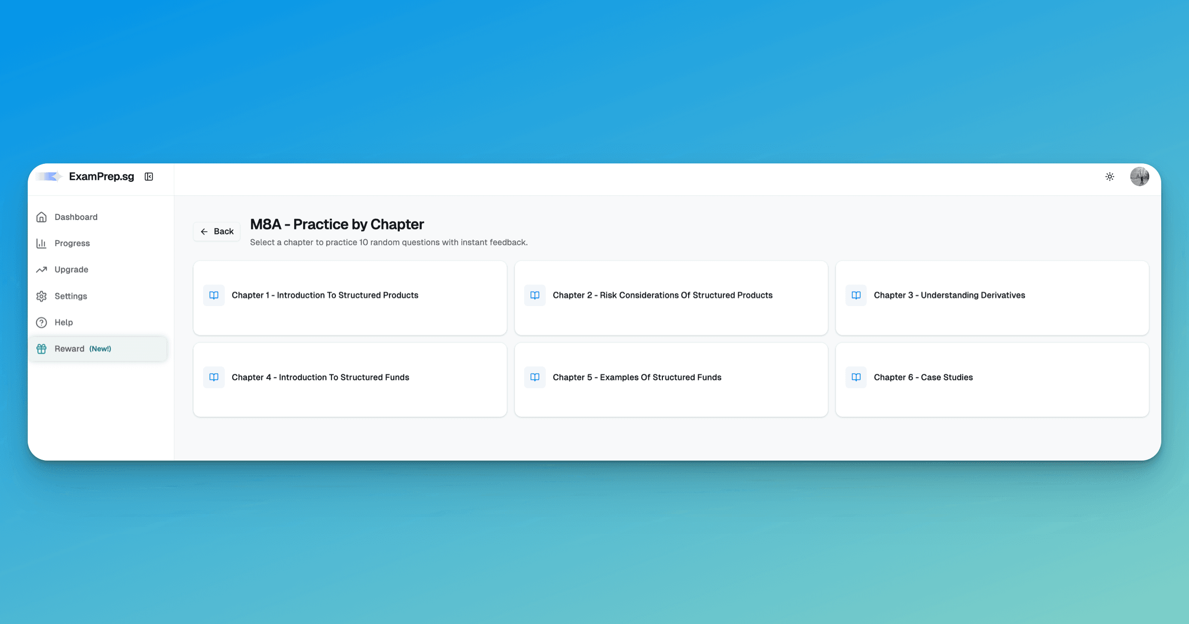ExamPrep.sg M8A Practice Mode